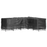 L-alakú kerti bútorhuzat 16 fűzőlyukkal 210 x 260 x 80 cm