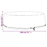 kerek sziget társalgóhuzat 8 fűzőlyukkal Ø188 x 50 cm