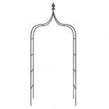 2 db fekete acél kerti boltív 120 x 38 x 260 cm