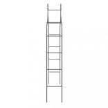 2 db fekete acél kerti boltív 120 x 38 x 260 cm