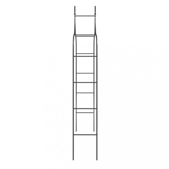 2 db fekete acél kerti boltív 120 x 38 x 260 cm