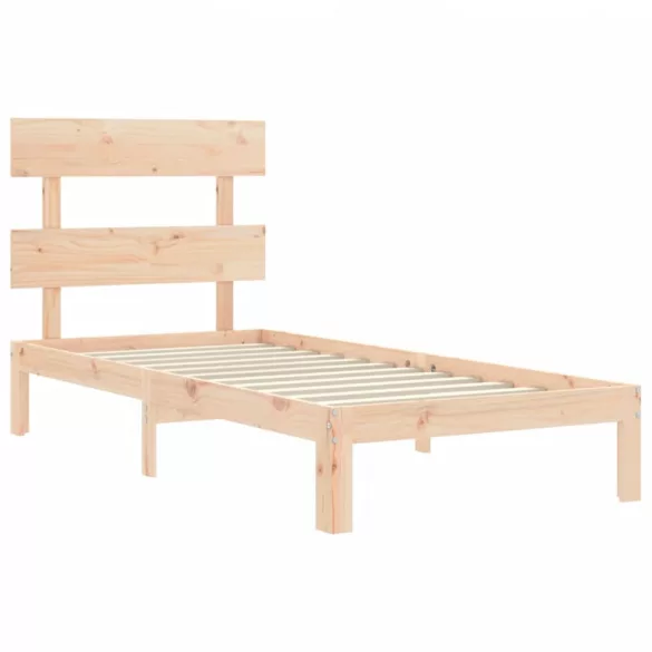 tömör fenyőfa ágy matrac nélkül 90 x 200 cm