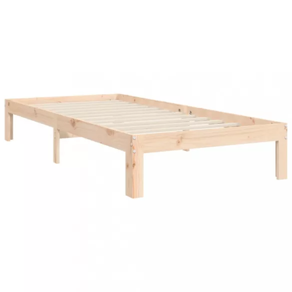 tömör fenyőfa ágy matrac nélkül 90 x 200 cm