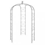 fekete acél kerti boltív Ø180 x 255 cm