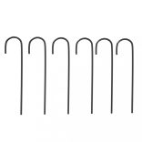 fekete acél kerti boltív Ø180 x 255 cm