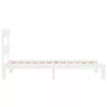 fehér tömör fenyőfa ágy matrac nélkül 100 x 200 cm