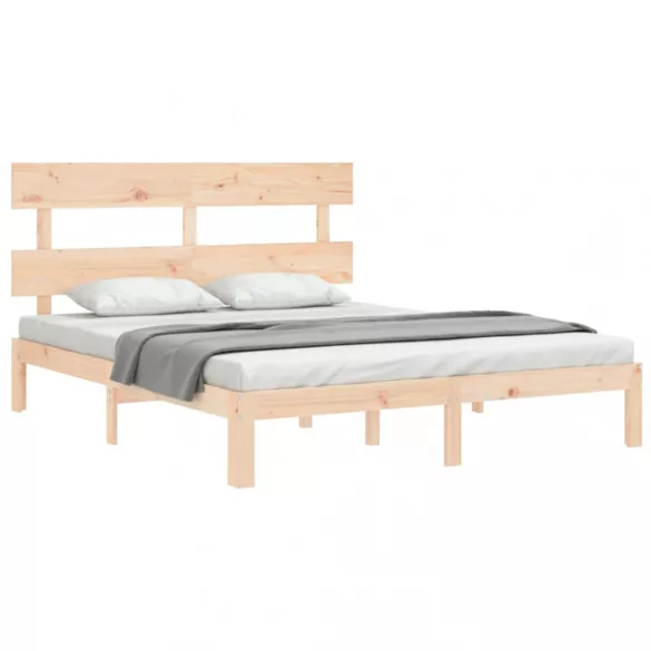 tömör fa ágykeret fejtámlával King Size