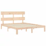 tömör fa ágykeret fejtámlával King Size