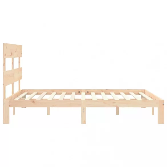 tömör fa ágykeret fejtámlával King Size