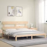 tömör fenyőfa ágy matrac nélkül 200 x 200 cm