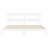 fehér tömör fenyőfa ágy matrac nélkül 200 x 200 cm