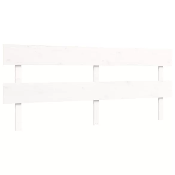 fehér tömör fenyőfa ágy matrac nélkül 200 x 200 cm