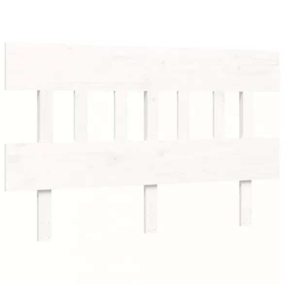 fehér tömör fenyőfa ágy matrac nélkül 140x190 cm