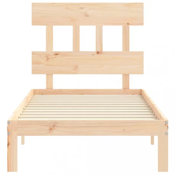 tömör fenyőfa ágy matrac nélkül 90 x 200 cm