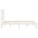 fehér tömör fenyőfa ágy matrac nélkül 140 x 200 cm