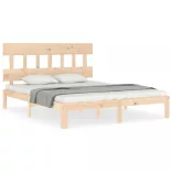 tömör fa ágykeret fejtámlával King Size