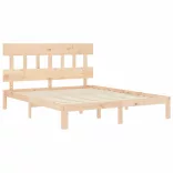 tömör fa ágykeret fejtámlával King Size