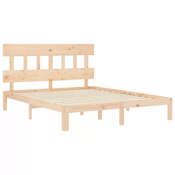 tömör fa ágykeret fejtámlával King Size