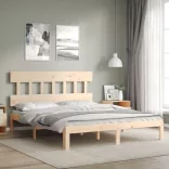tömör fenyőfa ágy matrac nélkül 160 x 200 cm