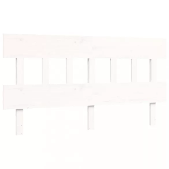 fehér tömör fenyőfa ágy matrac nélkül 160 x 200 cm