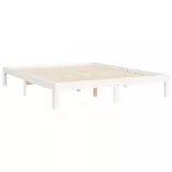 fehér tömör fenyőfa ágy matrac nélkül 160 x 200 cm