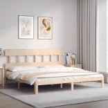 tömör fenyőfa ágy matrac nélkül 200 x 200 cm