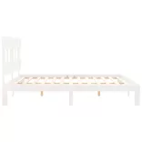 fehér tömör fenyőfa ágy matrac nélkül 200 x 200 cm