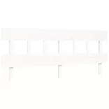 fehér tömör fenyőfa ágy matrac nélkül 200 x 200 cm