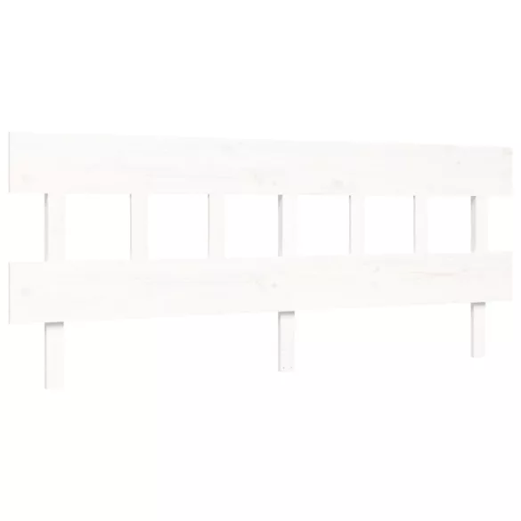 fehér tömör fenyőfa ágy matrac nélkül 200 x 200 cm