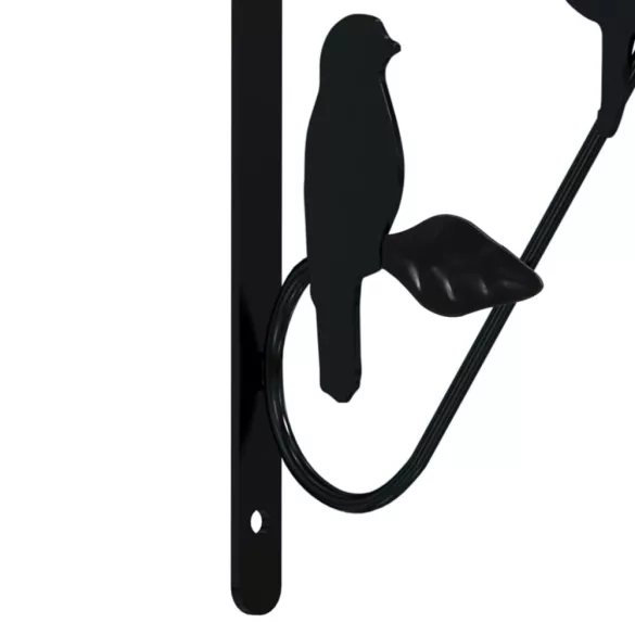 4 db fekete acél függő kaspótartó