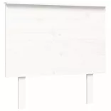 fehér tömör fa ágykeret fejtámlával (Single)