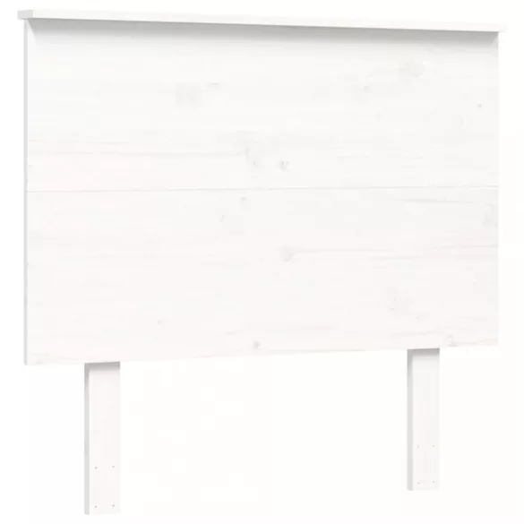 fehér tömör fa ágykeret fejtámlával (Single)