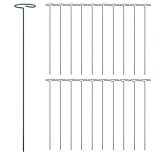 20 db sötétzöld acél kerti növénykaró 40 cm