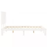 fehér tömör fenyőfa ágy matrac nélkül 140x190 cm