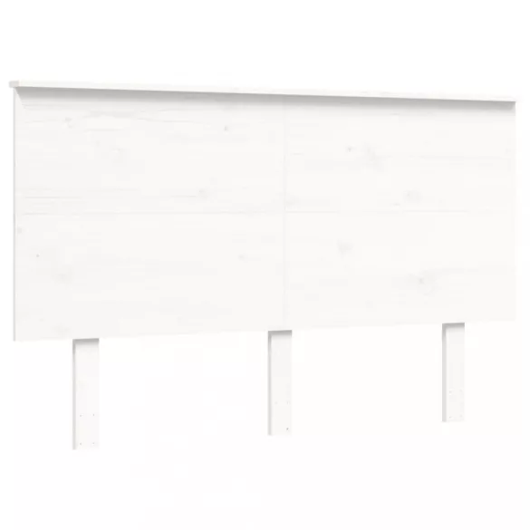 fehér tömör fenyőfa ágy matrac nélkül 140x190 cm