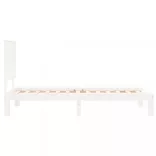 fehér tömör fenyőfa ágy matrac nélkül 90 x 200 cm