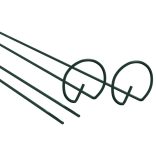 20 db sötétzöld acél kerti növénykaró 61 cm