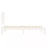 fehér tömör fenyőfa ágy matrac nélkül 100 x 200 cm