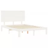 fehér tömör fenyőfa ágy matrac nélkül 140 x 200 cm