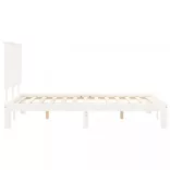 fehér tömör fenyőfa ágy matrac nélkül 140 x 200 cm