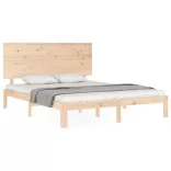 tömör fa ágykeret fejtámlával King Size