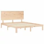 tömör fa ágykeret fejtámlával King Size