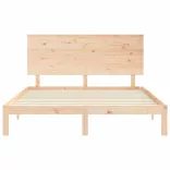 tömör fa ágykeret fejtámlával King Size
