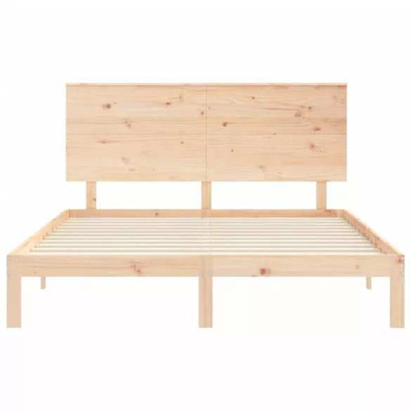 tömör fa ágykeret fejtámlával King Size