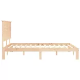 tömör fa ágykeret fejtámlával King Size