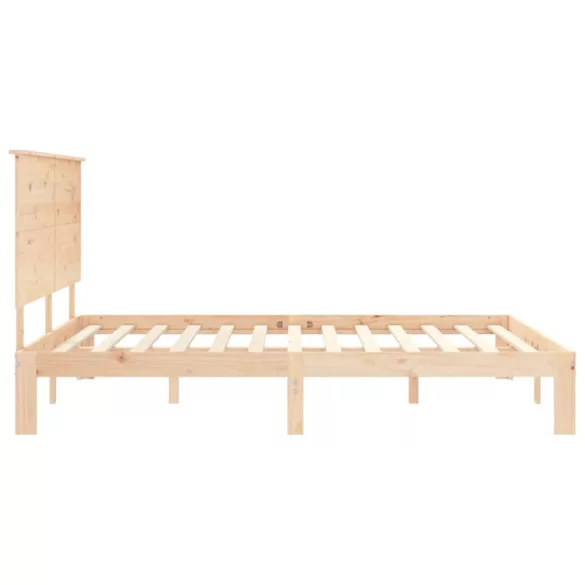 tömör fa ágykeret fejtámlával King Size