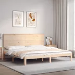 tömör fenyőfa ágy matrac nélkül 200 x 200 cm