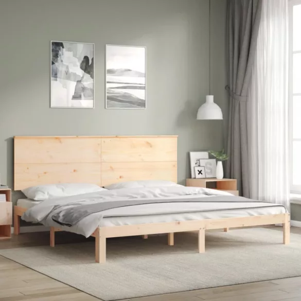 tömör fenyőfa ágy matrac nélkül 200 x 200 cm