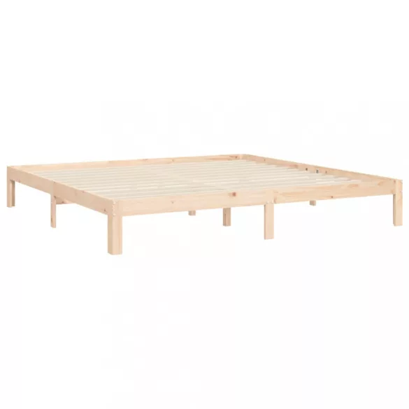 tömör fenyőfa ágy matrac nélkül 200 x 200 cm