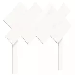 fehér tömör fa ágykeret fejtámlával (Single)